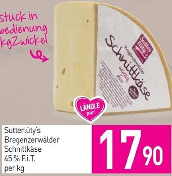 Sutterlüty Sutterlüty's Bregenzerwälder Schnittkäse 45% F.I.T. per kg Angebot