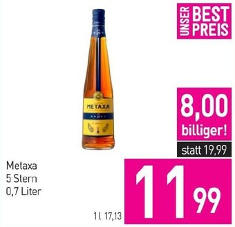 Sutterlüty Metaxa 5 Stern 0,7 Liter Angebot