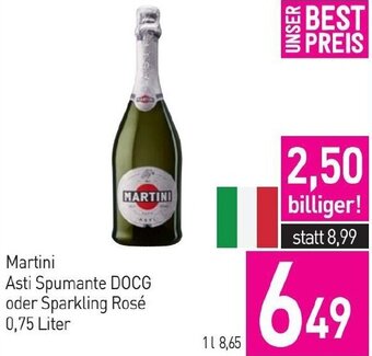 Sutterlüty Martini Asti Spumante DOCG oder Sparkling Rosé 0,75 Liter Angebot