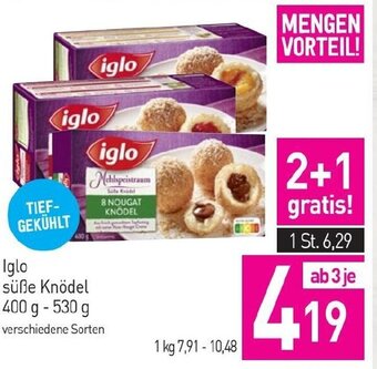 Sutterlüty Iglo süße Knödel 400 g - 530 g Angebot