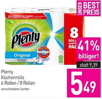 Sutterlüty Plenty Küchenrolle 6 Rollen/ 8 Rollen Angebot