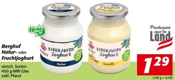 Berghof Natur- oder Fruchtjoghurt
