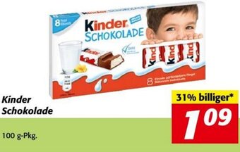 Nah&Frisch Kinder Schokolade 100g Angebot