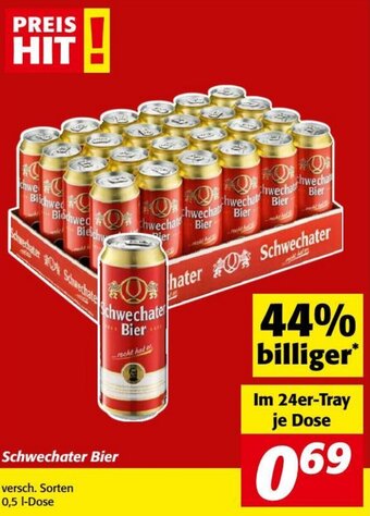 Nah&Frisch Schwechater Bier versch. Sorten 0,5 I-Dose Angebot