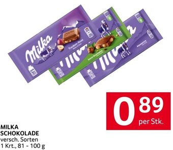 Transgourmet MILKA SCHOKOLADE per Stk. Angebot