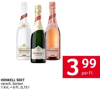Transgourmet HENKELL SEKT per Fl. Angebot