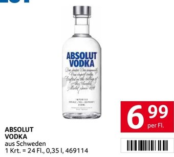 Transgourmet ABSOLUT VODKA per FI. Angebot