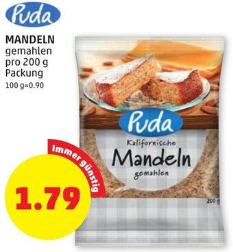 PENNY MANDELN gemahlen pro 200 g Angebot