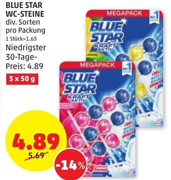 PENNY BLUE STAR WC-STEINE div. Sorten pro Packung Angebot