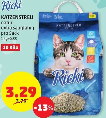 PENNY Ricki KATZENSTREU pro Sack Angebot
