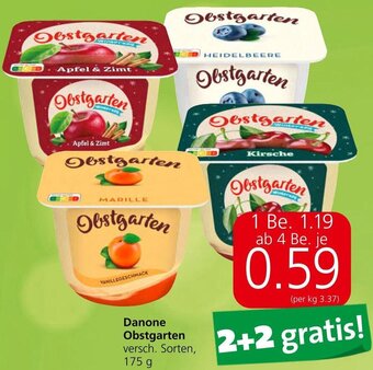 Spar Danone Obstgarten versch. Sorten, 175 g Angebot