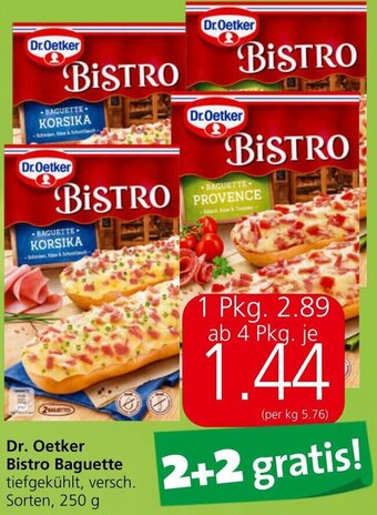 Spar Dr.Oetker Bistro Baguette tiefgekühlt, versch. Sorten, 250 g Angebot