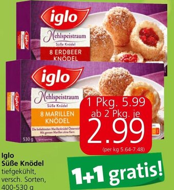 Spar Iglo Süße Knödel tiefgekühlt, versch. Sorten, 400-530 g Angebot