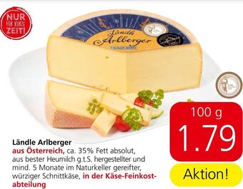 Spar Ländle Arlberger 100g Angebot