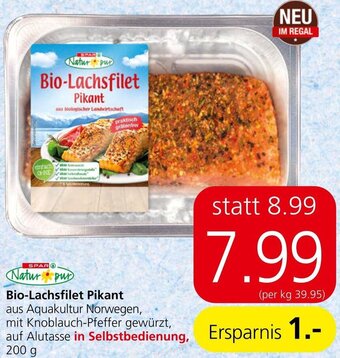 Spar Bio-Lachsfilet Pikant 200 g Angebot