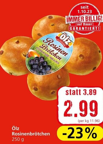 Spar Ölz Rosinenbrötchen 250 g Angebot