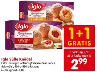 Interspar Iglo Süße Knödel 400 g-530 g Angebot