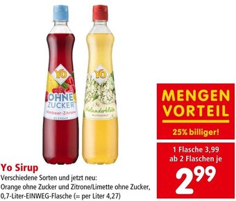 Interspar Yo Sirup 0,7 Liter Angebot