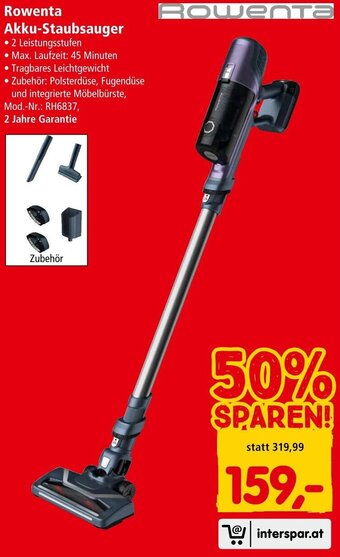 Interspar Rowenta Akku-Staubsauger Angebot