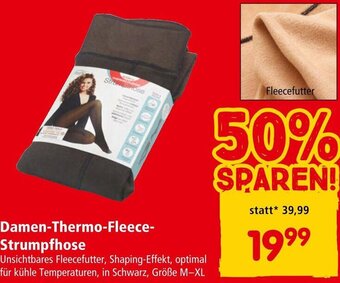 Interspar Damen-Thermo-Fleece- Strumpfhose Angebot