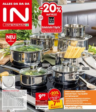 Interspar SIMPEX Basic Edelstahl-Töpfe Stielkasserolle 16 cm Angebot