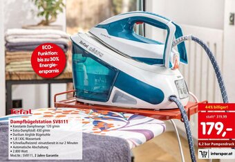 Interspar Tefal Dampfbügelstation SV8111 Angebot