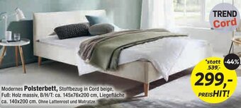 Möbel Ludwig Modernes Polsterbett Angebot