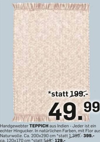 Möbel Ludwig Handgewebter TEPPICH Angebot