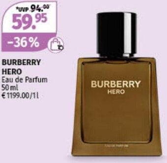 Müller BURBERRY HERO Eau de Parfum 50 ml Angebot