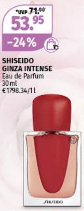 Müller SHISEIDO GINZA INTENSE Eau de Parfum 30 ml Angebot