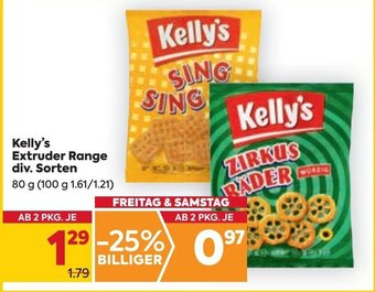 Billa Kelly's Extruder Range div. Sorten 80 g Angebot
