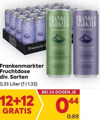 Billa Frankenmarkter Fruchtdose div. Sorten 0,33 Liter Angebot