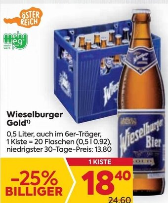 Billa Wieselburger Gold¹) 0,5 Liter Angebot