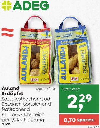 ADEG Auland Erdäpfel Angebot