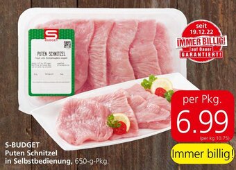 Eurospar S-BUDGET Puten Schnitzel in Selbstbedienung, 650-g-Pkg. Angebot