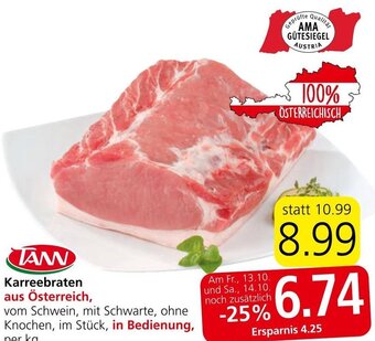 Eurospar Karreebraten aus Österreich Angebot