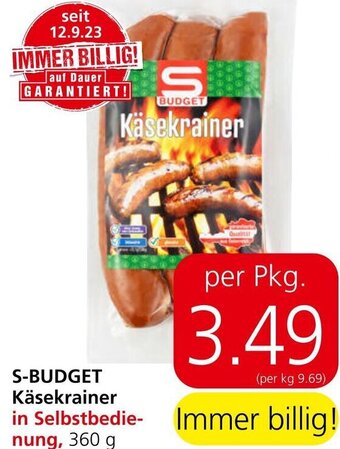 Eurospar S-BUDGET Käsekrainer Angebot