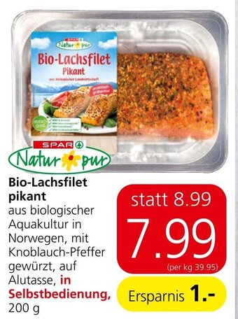Eurospar Bio-Lachsfilet Pikant Angebot