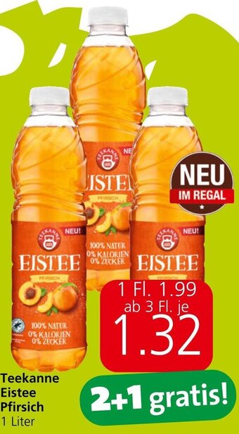 Eurospar Teekanne Eistee Pfirsich 1 Liter Angebot