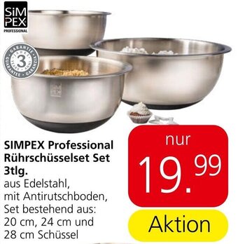 Eurospar SIMPEX Professional Rührschüsselset Set Angebot
