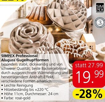 Eurospar SIMPEX Professional Aluguss Gugelhupfformen Angebot