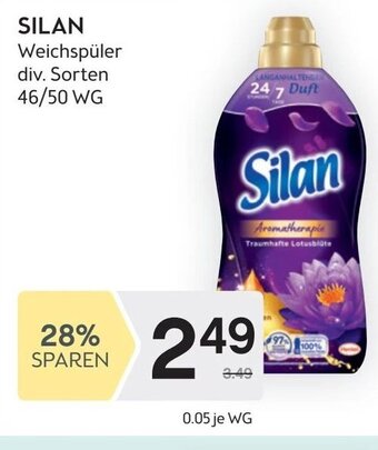 Bipa SILAN Weichspüler div. Sorten 46/50 WG Angebot