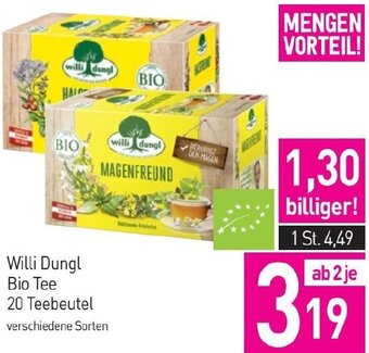 Sutterlüty Willi Dungl Bio Tee 20 Teebeutel Angebot