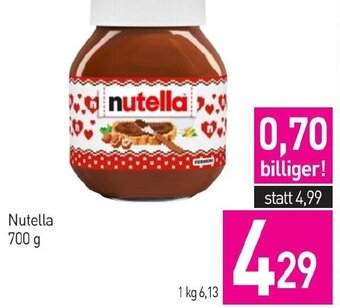 Sutterlüty Nutella 700 g Angebot
