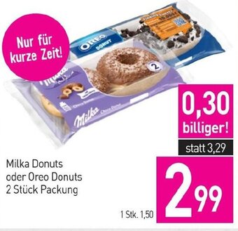 Sutterlüty Milka Donuts oder Oreo Donuts 2 Stück Packung Angebot