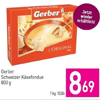 Sutterlüty Gerber Schweizer Käsefondue 800 g Angebot