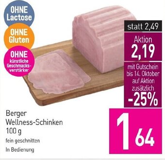 Sutterlüty Berger Wellness-Schinken 100 g Angebot