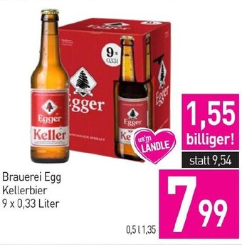 Sutterlüty Brauerei Egg Kellerbier 9 x 0,33 Liter Angebot