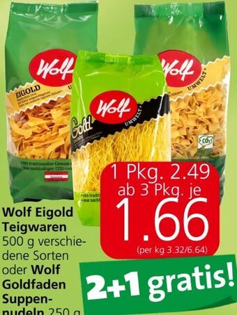 Eurospar Eigold teigwaren Angebot