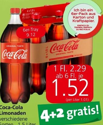 Eurospar Coca cola limonade Angebot